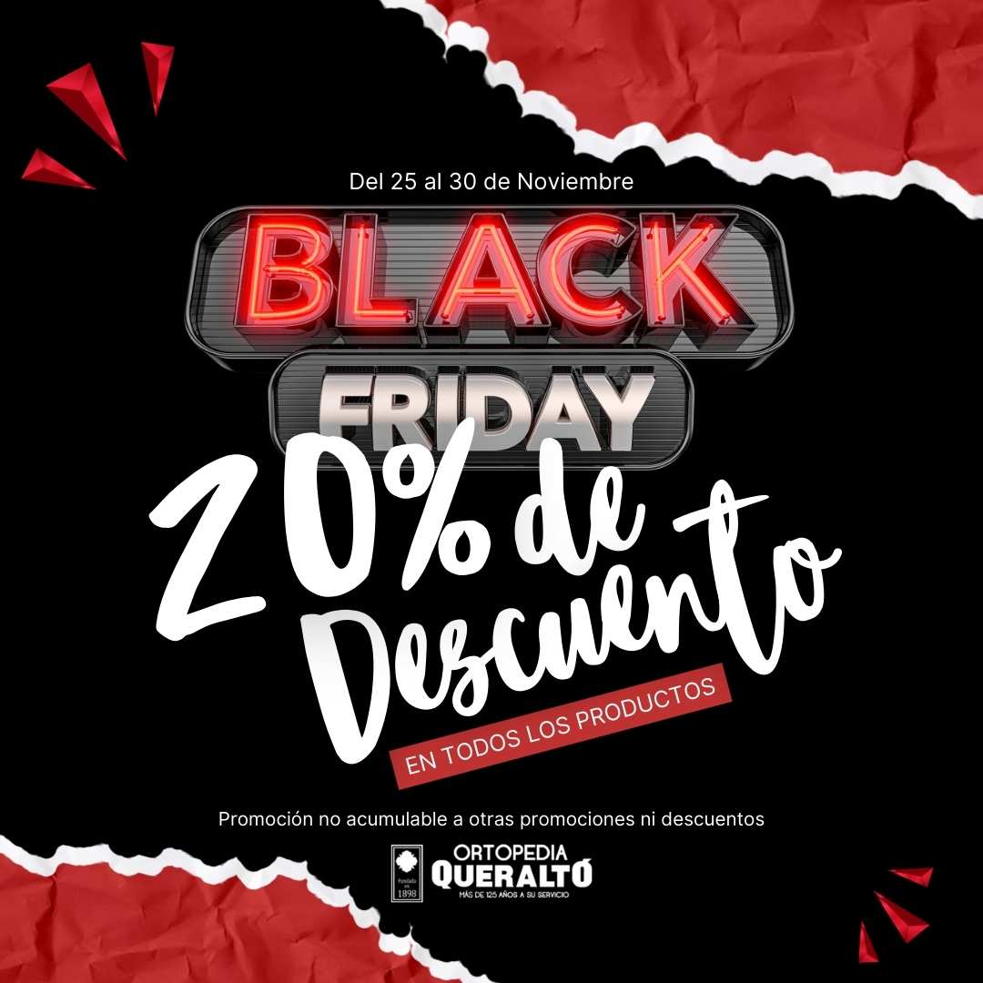 BLACK FRIDAY: 20% en TODOS los productos