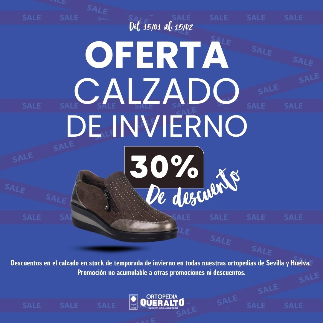 30% de descuento en el calzado en stock de temporada de invierno