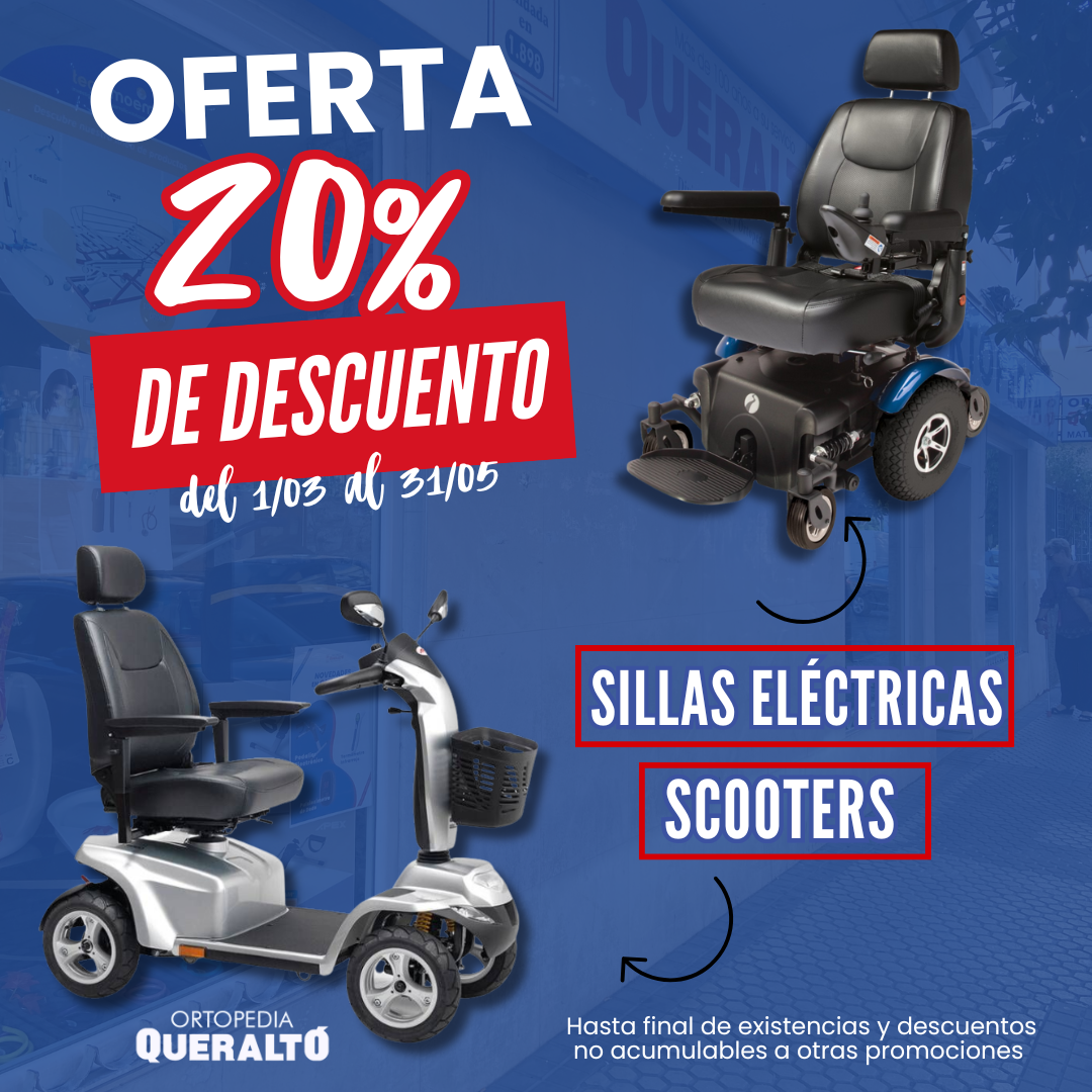 Oferta en sillas eléctricas y scooters: 20% de descuento ⚡🦽